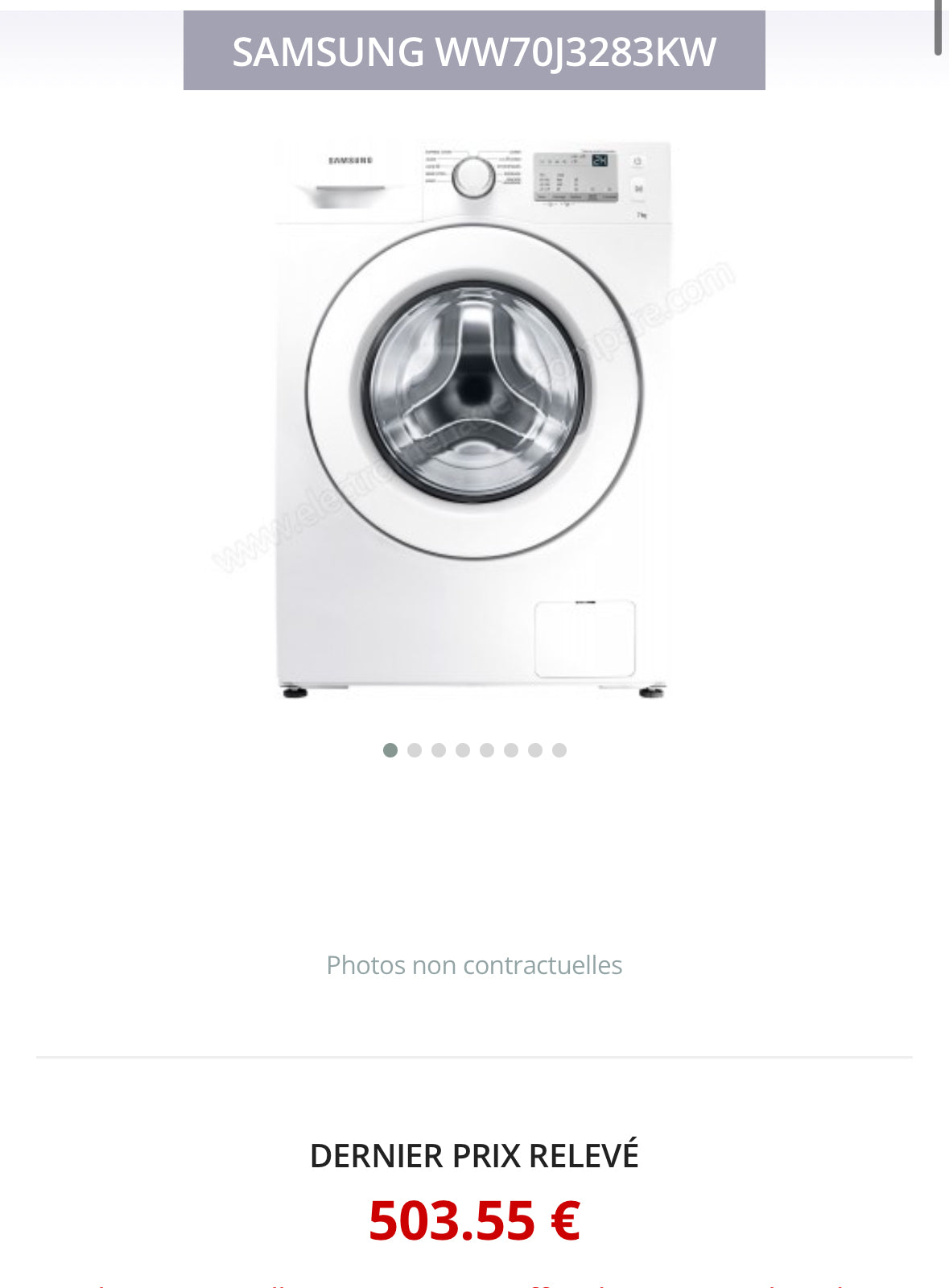 Lave-Linge SAMSUNG 7 Kg GARANTIE 1 AN