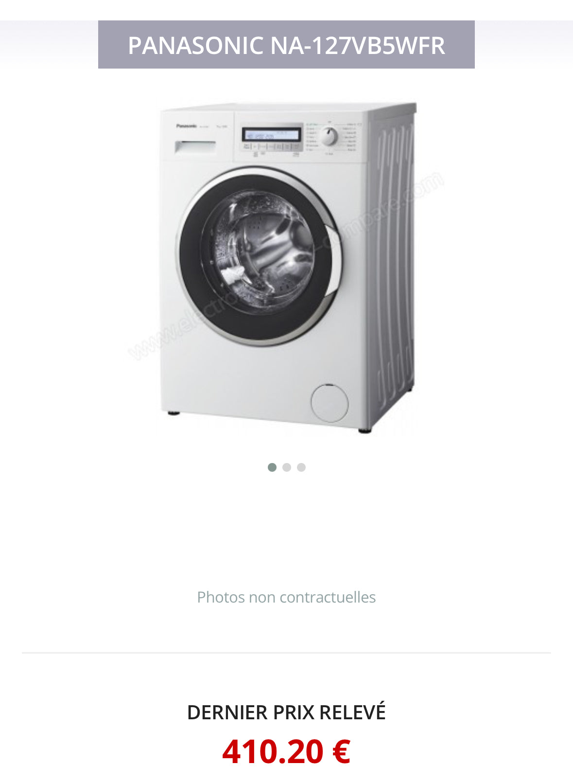 Lave-Linge PANASONIC 7 Kg GARANTIE 1 AN