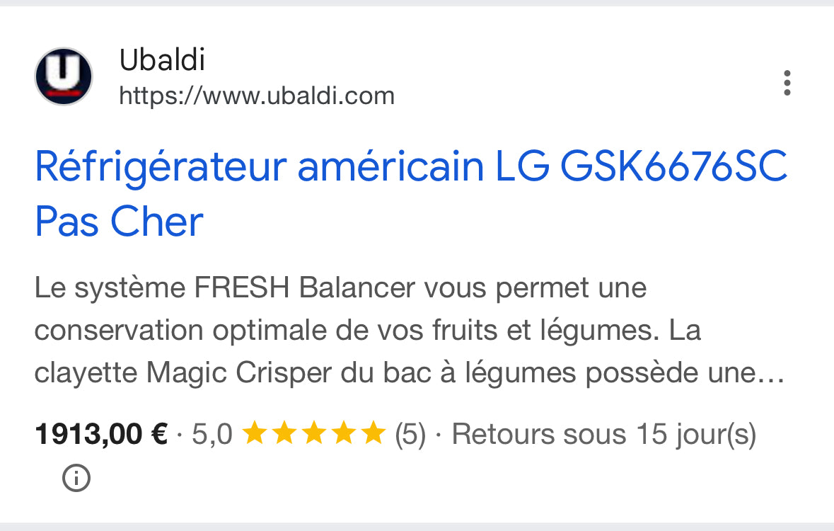 Frigo Américain LG Vitrine Avec Glaçons, Glace Pilée et Eau Fraîche GARANTIE 1 AN