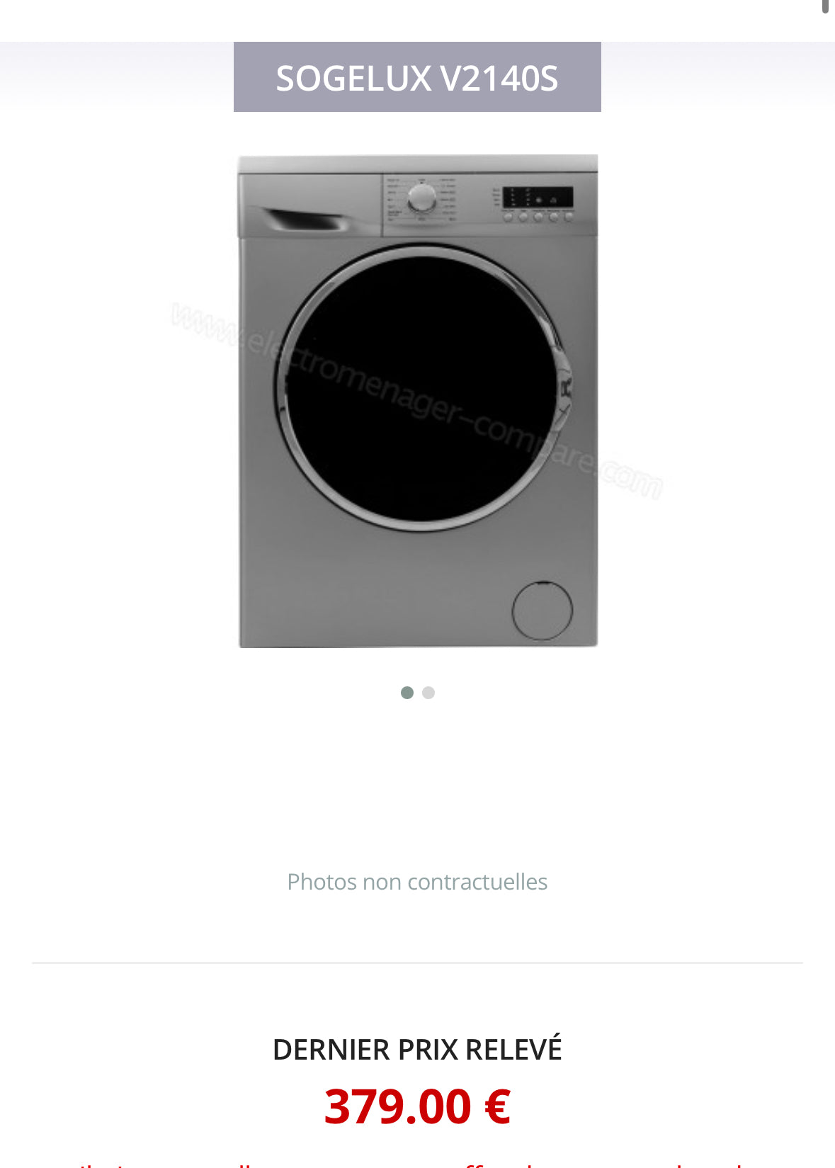 Lave-Linge SOGELUX 7 Kg GARANTIE 1 AN