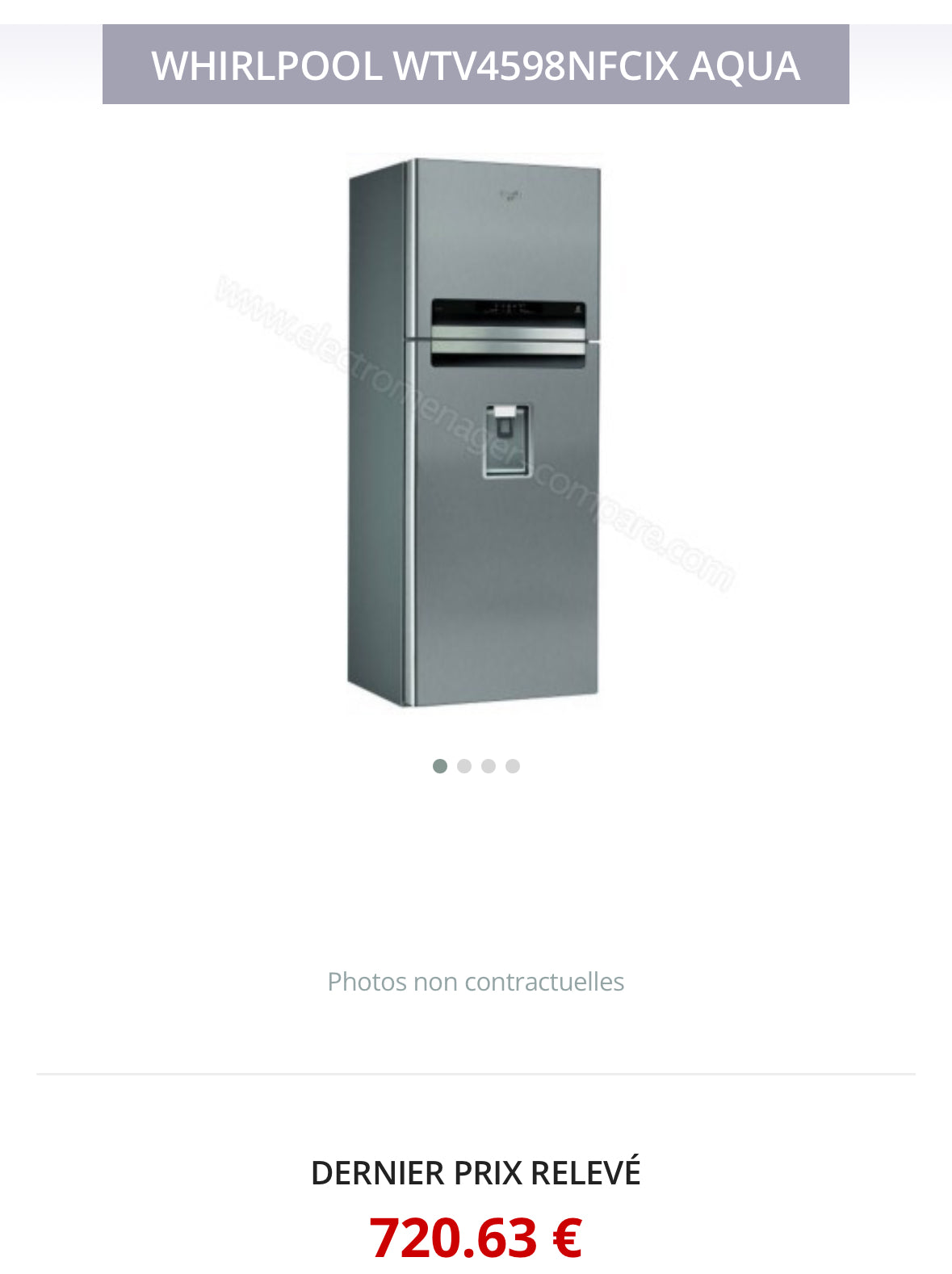 Frigo Combiné WHIRLPOOL Grande Capacité GARANTIE 1 AN