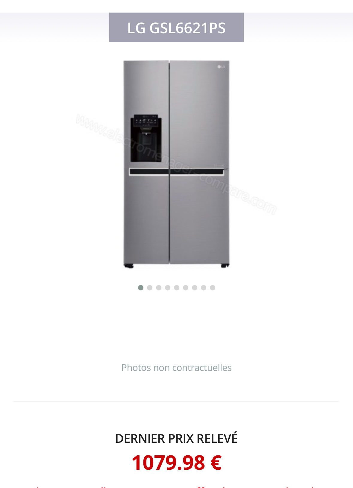 Frigo Américain LG Froid Ventilé GARANTIE 1 AN