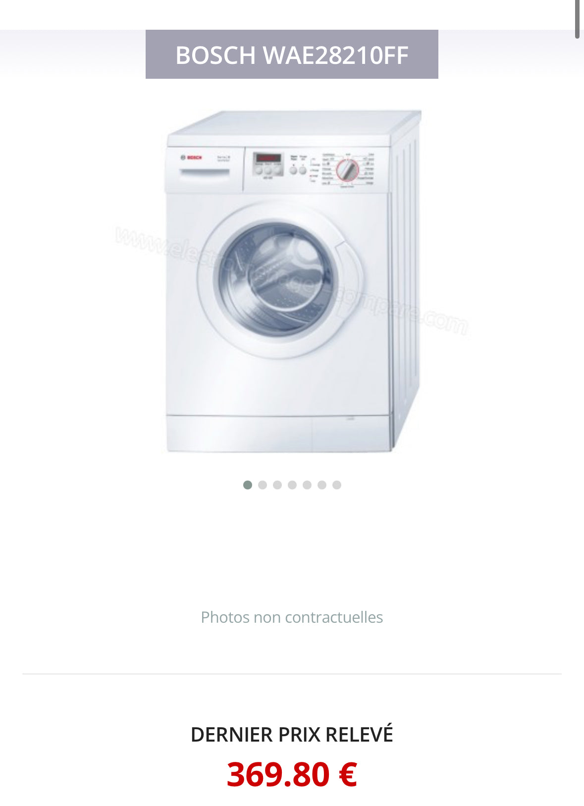 Lave-Linge BOSCH 7 Kg GARANTIE 6 MOIS