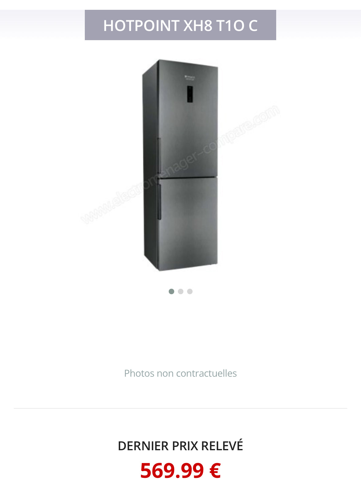 Frigo Combiné HOTPOINT-ARISTON No Frost GARANTIE 1 AN