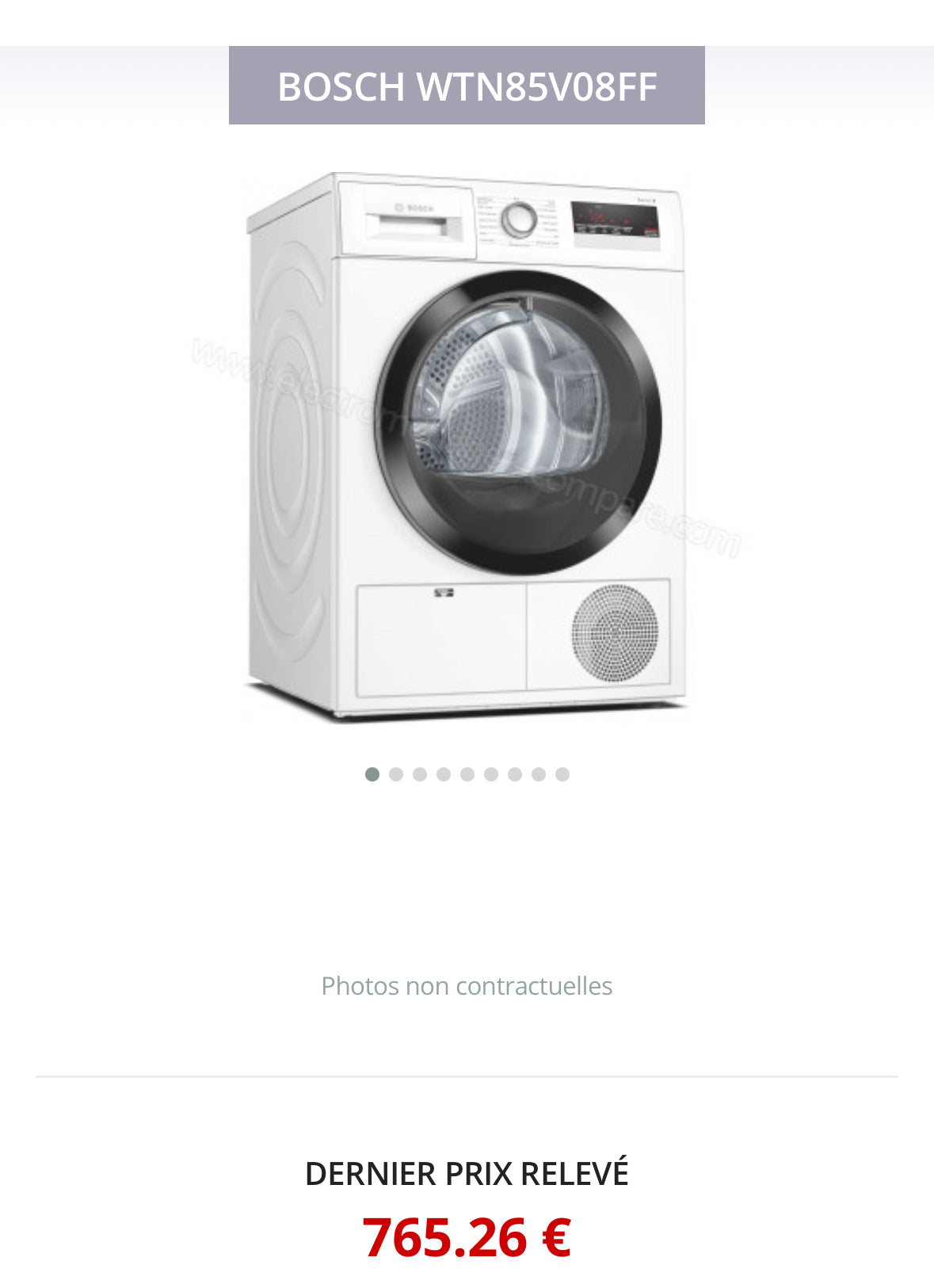 Sèche-Linge BOSCH 8 Kg GARANTIE 1 AN
