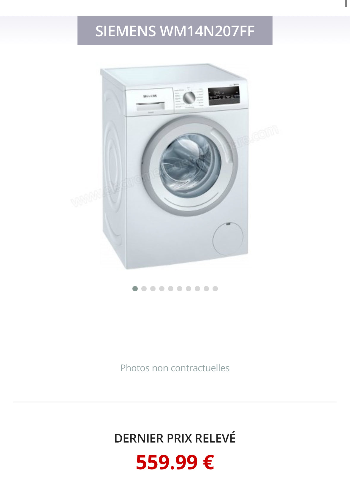 Lave-Linge SIEMENS 7 Kg GARANTIE 1 AN
