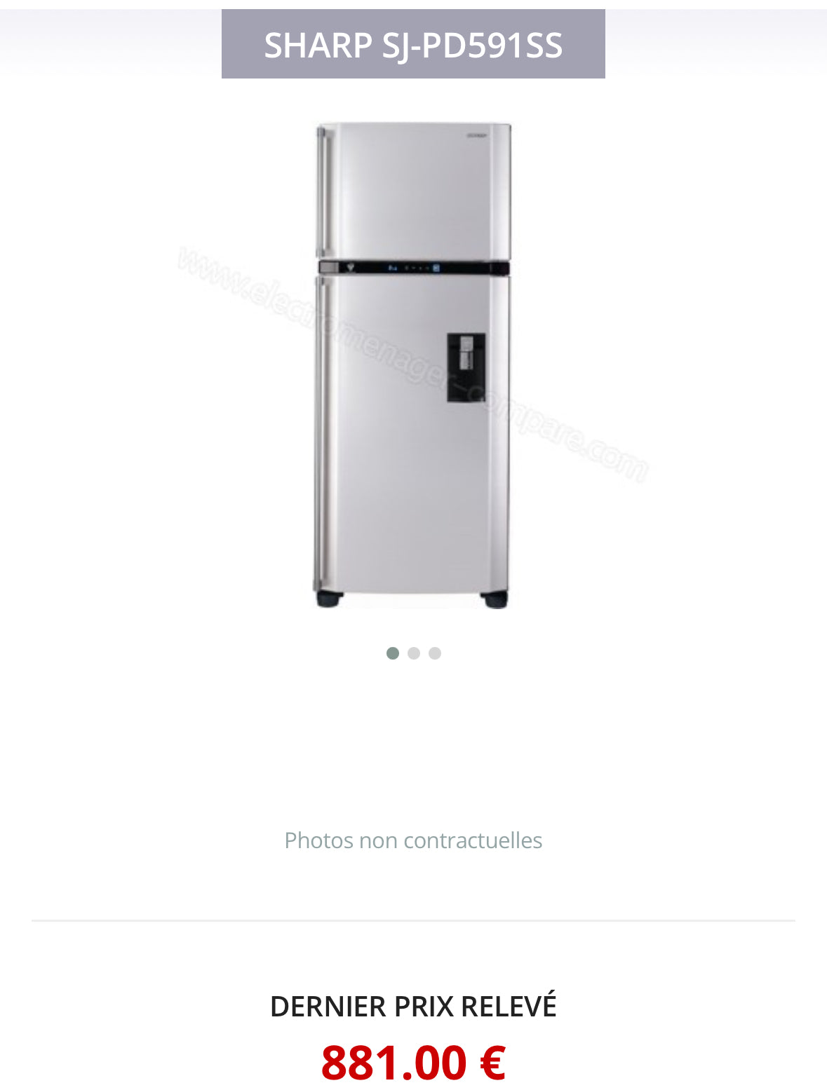 Frigo Combiné SHARP Grande Capacité GARANTIE 1 AN