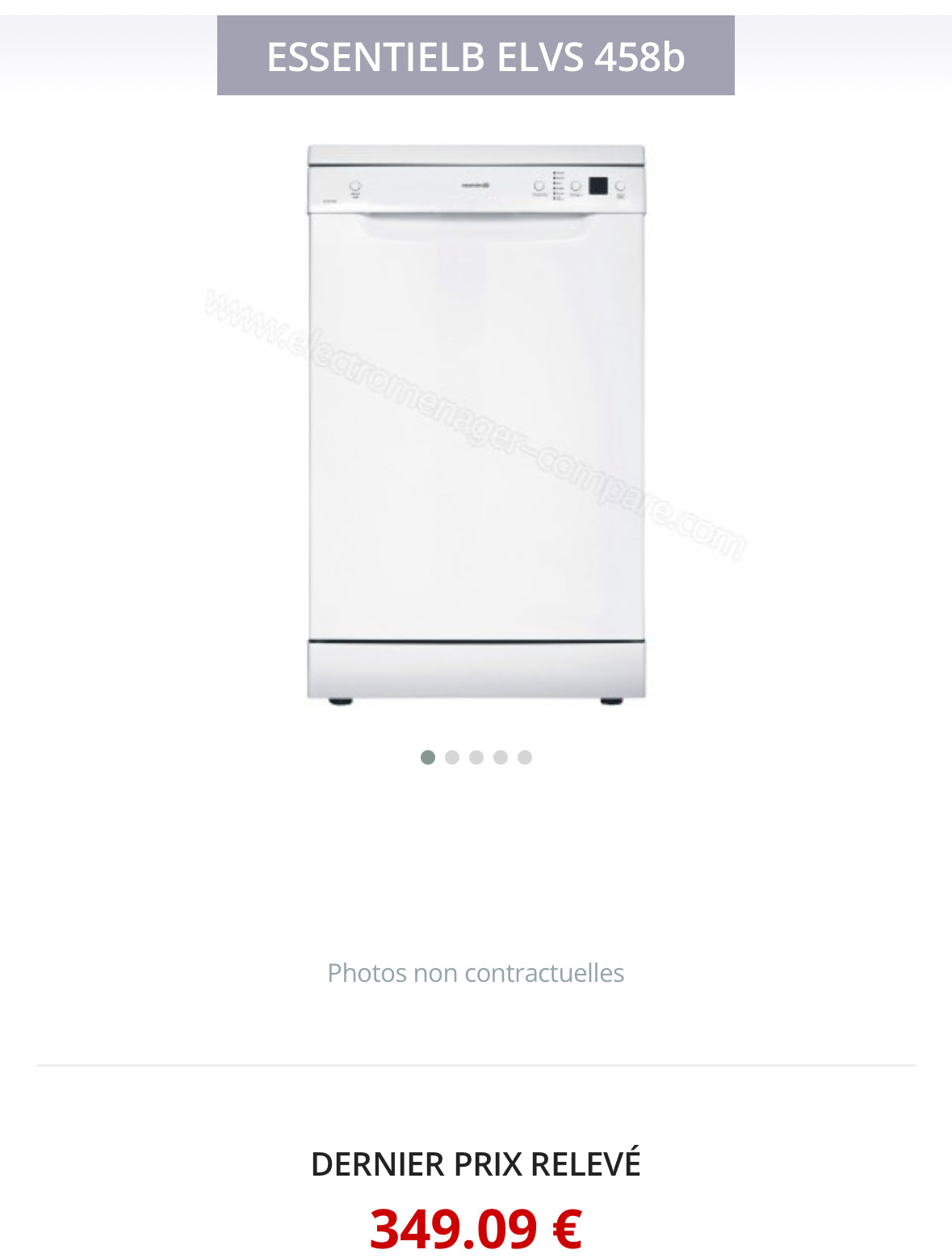 Lave-Vaisselle Compact ESSENTIEL B 10 Couverts GARANTIE 1 AN