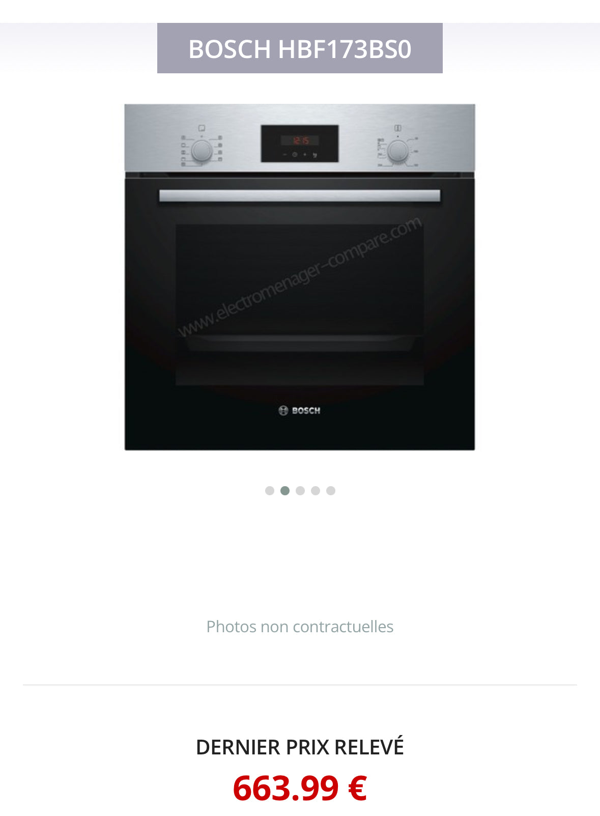 Four Encastrable BOSCH Avec Pyrolyse GARANTIE 1 AN