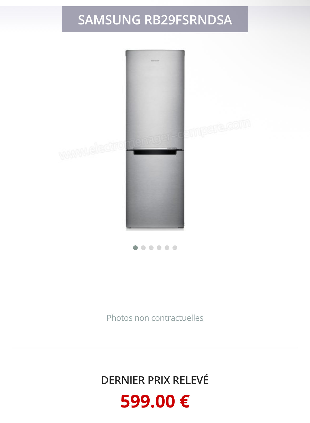 Frigo Combiné SAMSUNG Froid Ventilé GARANTIE 1 AN