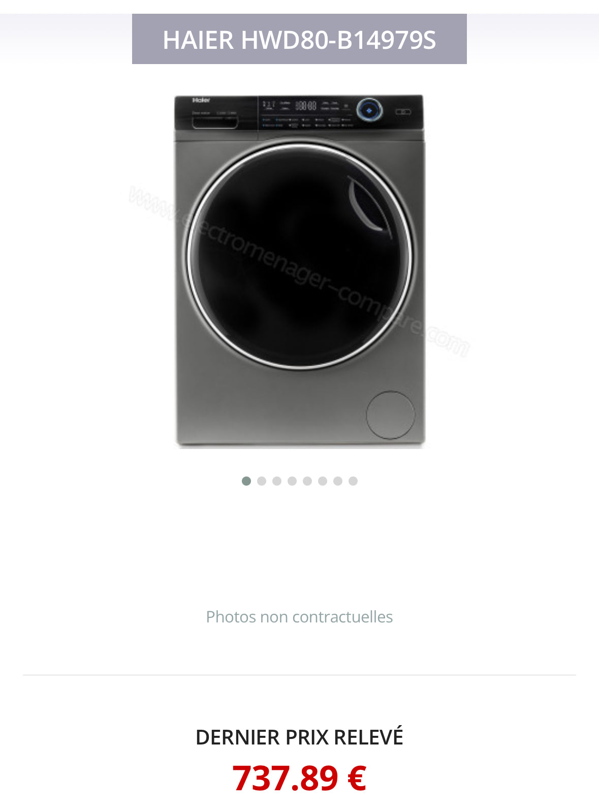 Lave-Linge Séchant HAIER 8 + 5 Kg GARANTIE 1 AN