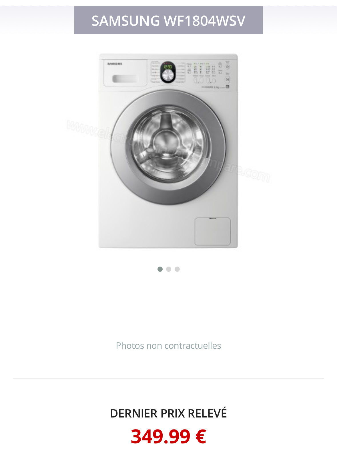 Lave-Linge SAMSUNG 8 Kg GARANTIE 1 AN