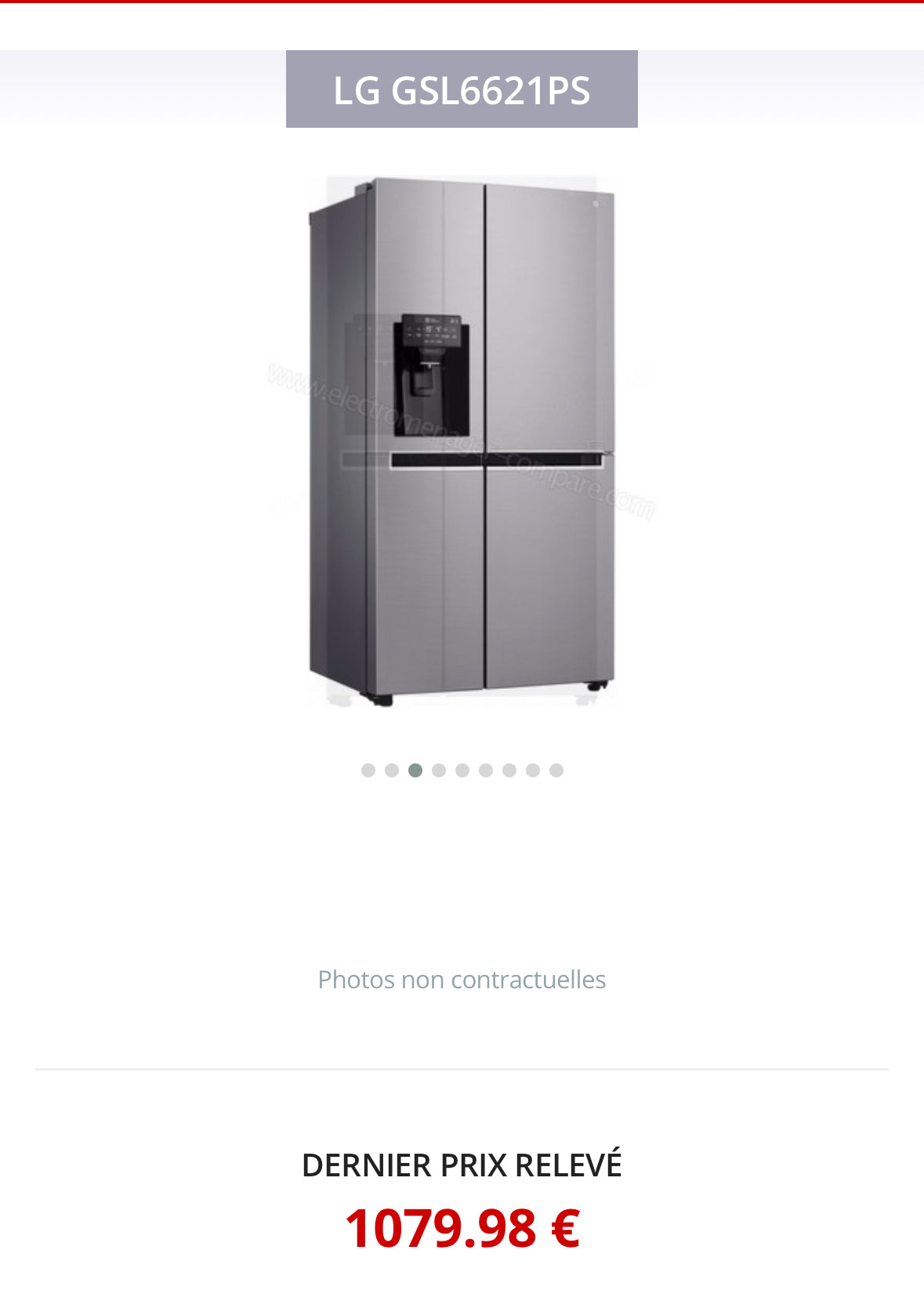 Frigo Américain LG No Frost, Eau et Glaçons GARANTIE 1 AN
