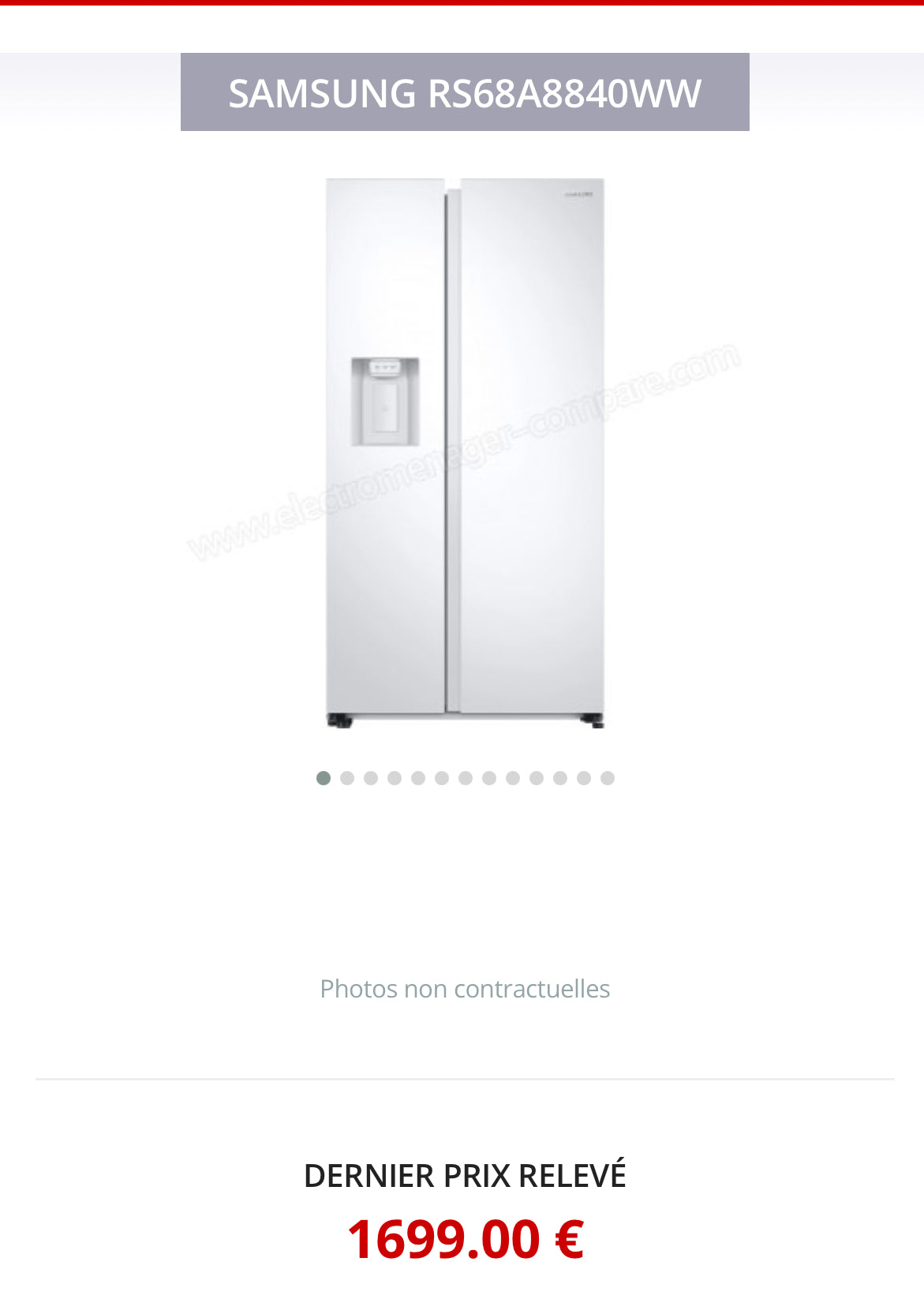 Frigo Américain SAMSUNG Avec Distributeur Eau et Glaçons GARANTIE 1 AN