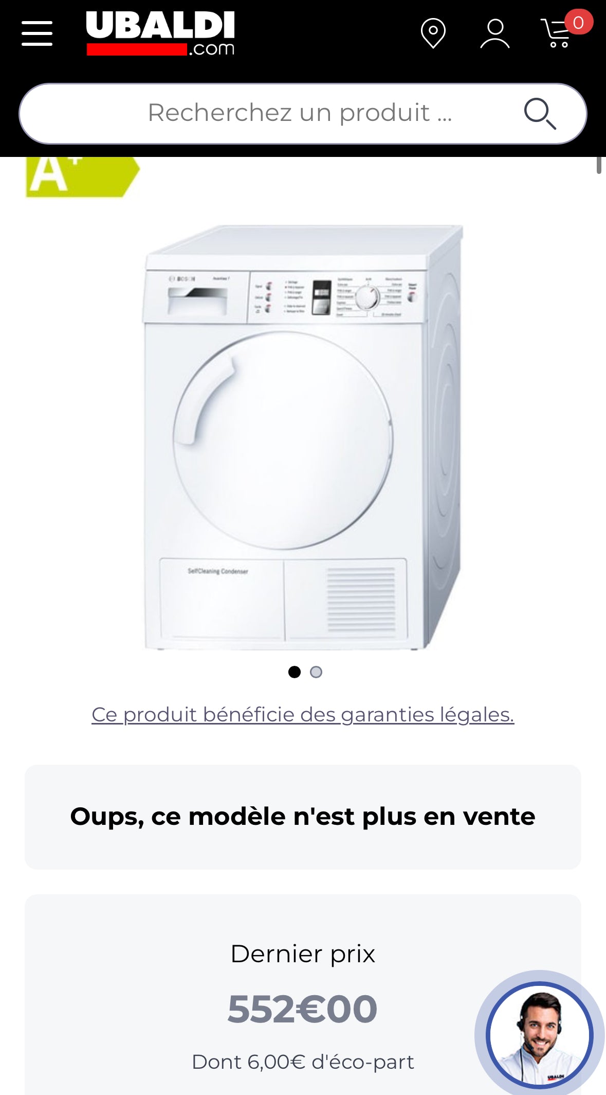 Sèche-Linge BOSCH 7 Kg Pompe à Chaleur GARANTIE 1 AN