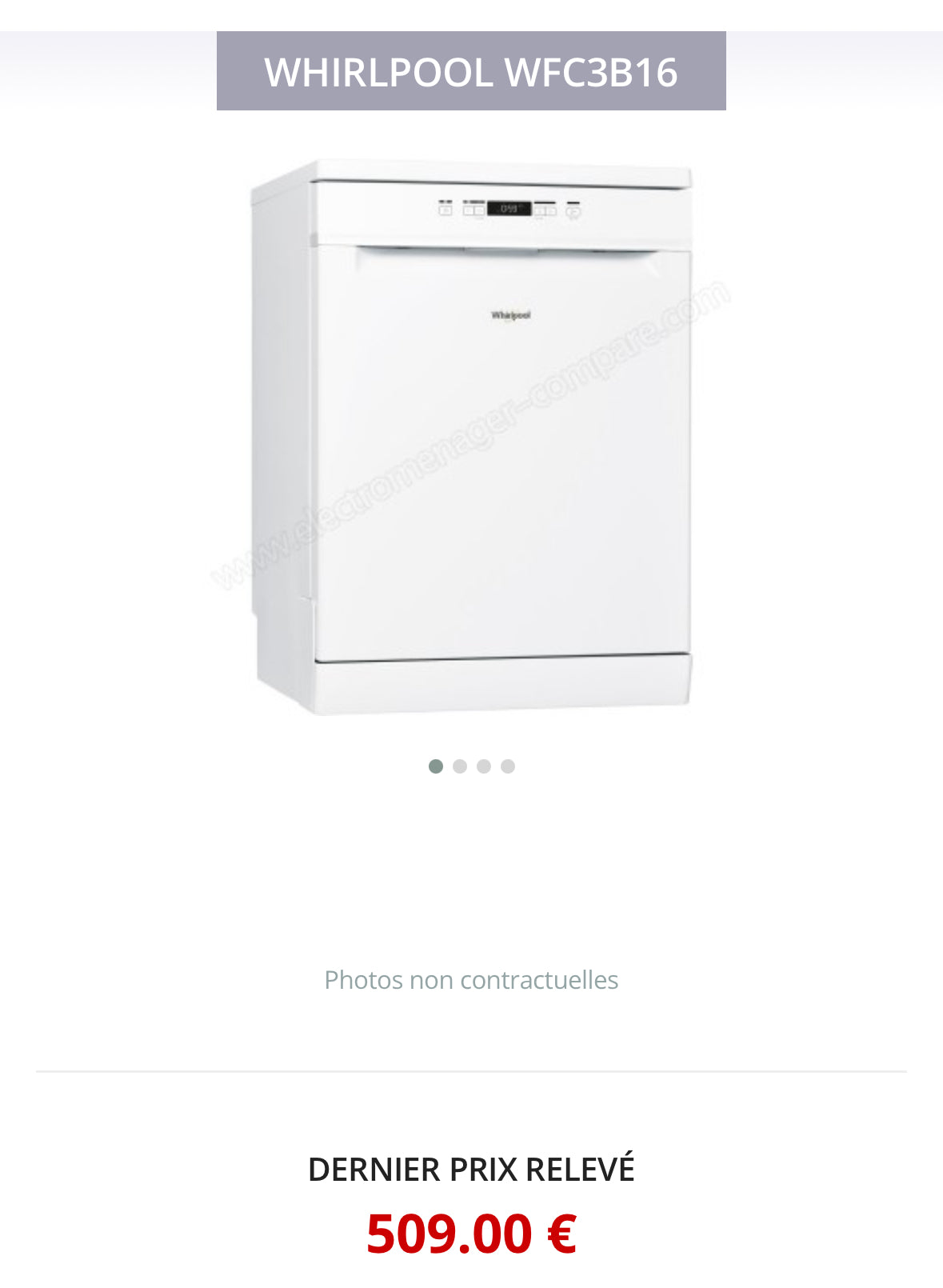 Lave-Vaisselle WHIRLPOOL 13 Couverts GARANTIE 1 AN