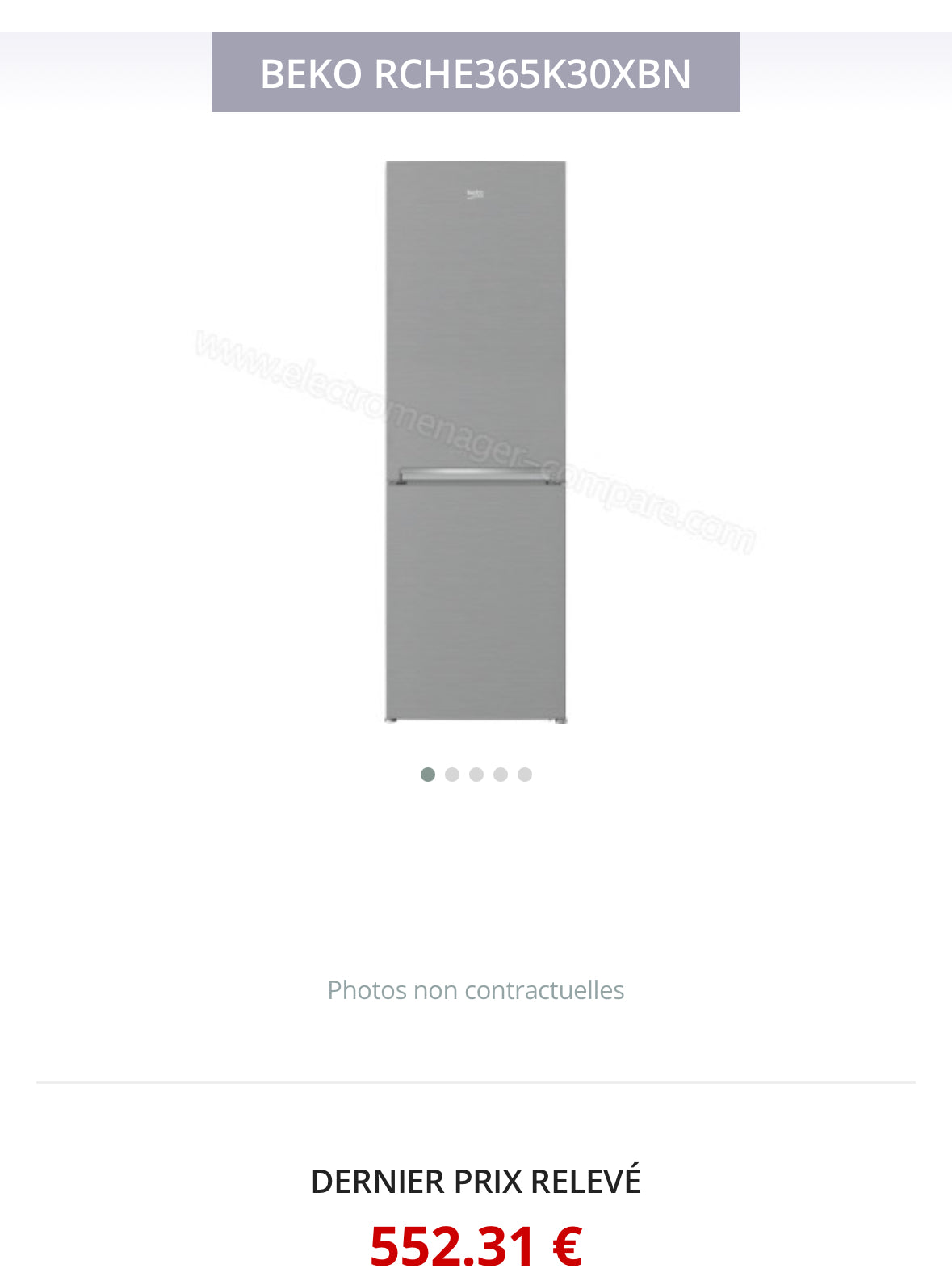 Frigo Combiné BEKO Garantie 1 An
