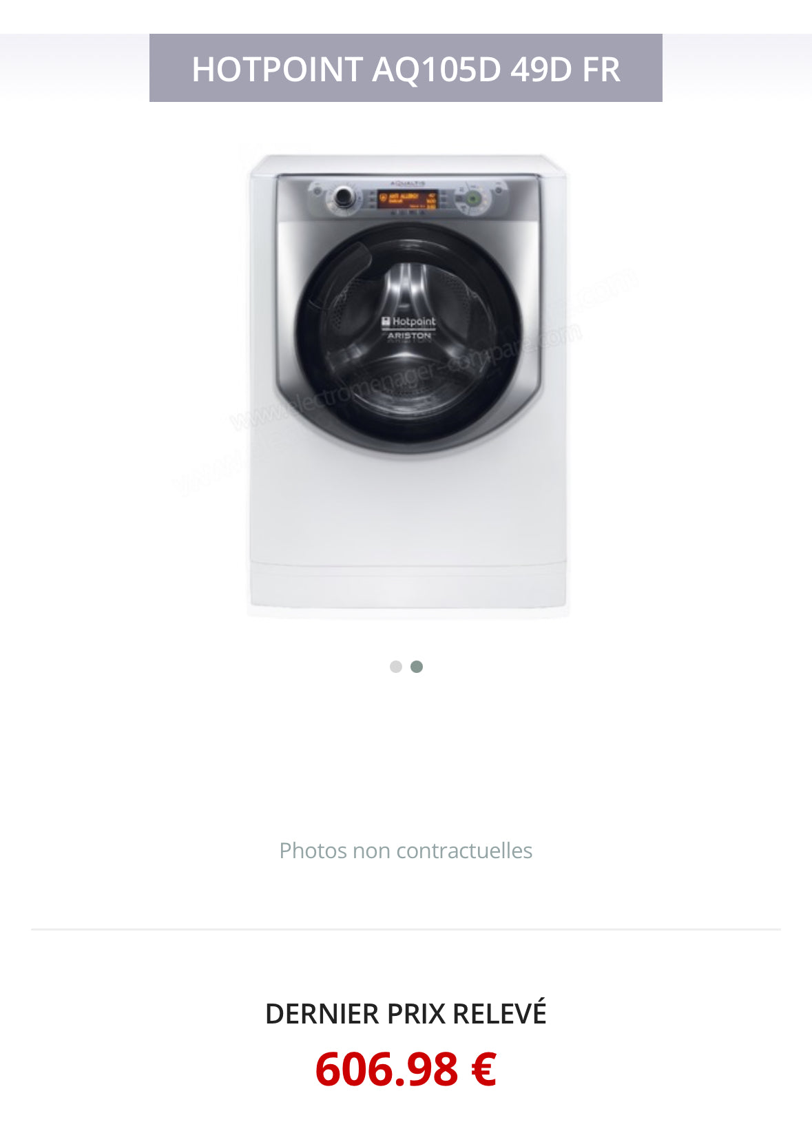 Lave-Linge HOTPOINT-ARISTON 10 Kg GARANTIE 1 AN
