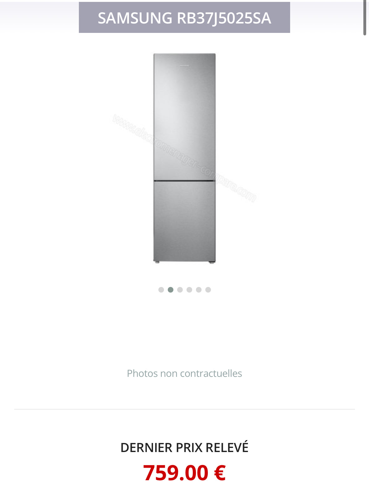 Frigo Combiné SAMSUNG No Frost GARANTIE 1 AN