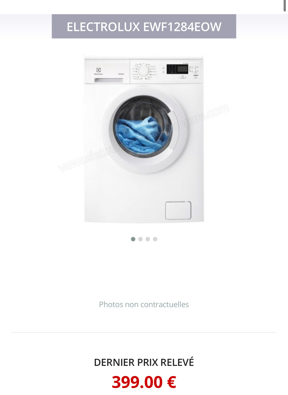 Lave-Linge ELECTROLUX 8 Kg GARANTIE 1 AN