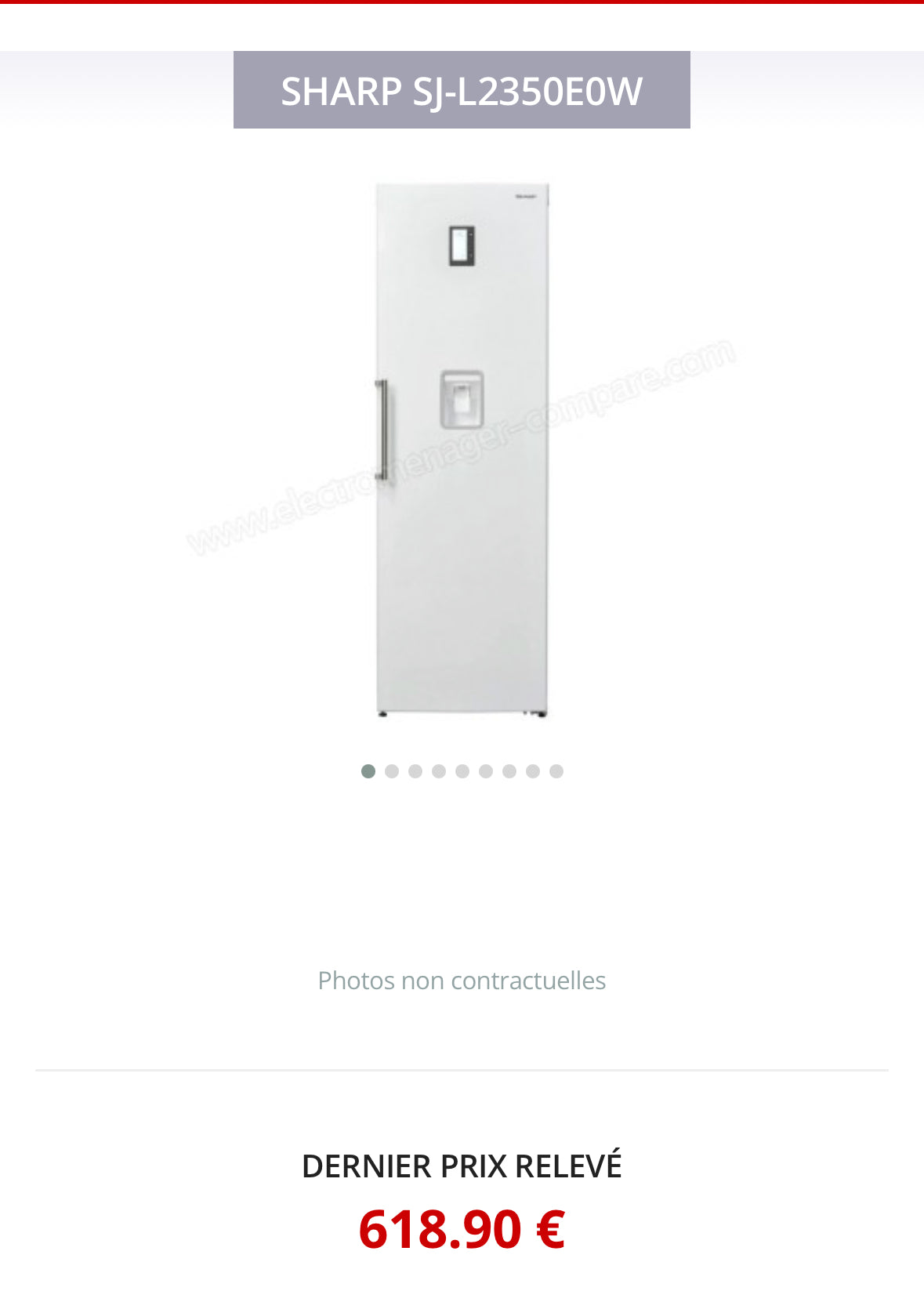 Frigo Simple SHARP Air Brasse GARANTIE 1 AN