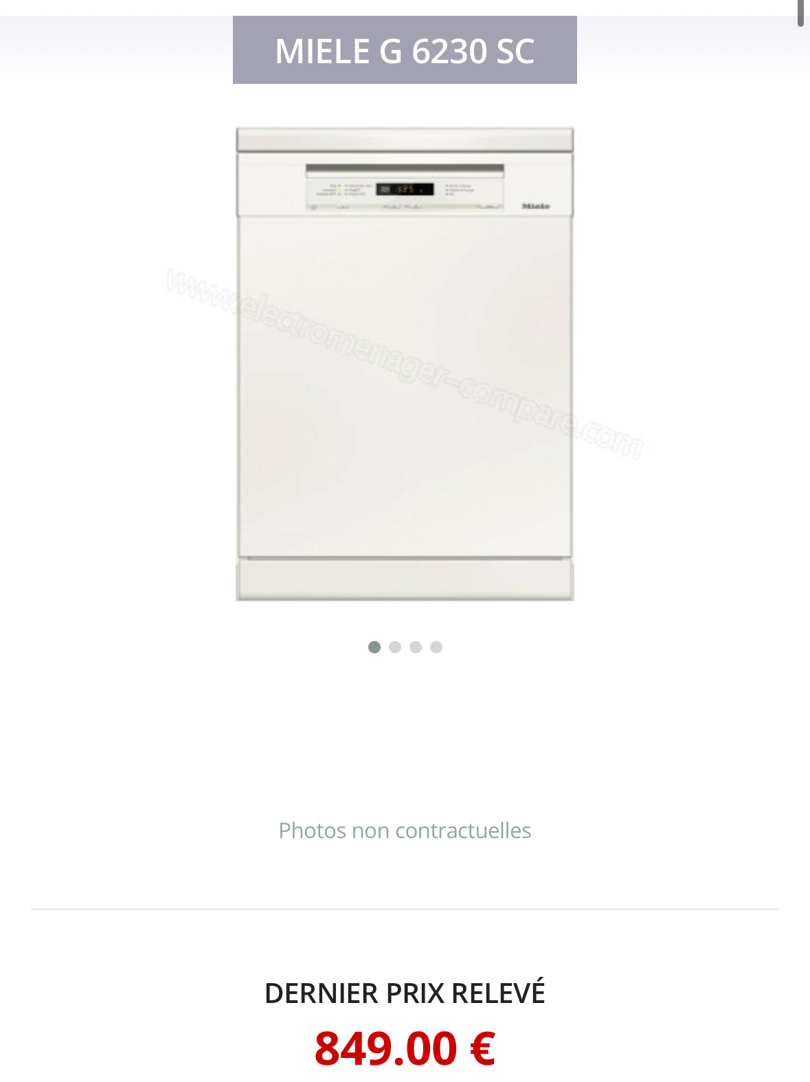 Lave-Vaisselle MIELE 14 Couverts GARANTIE 1 AN