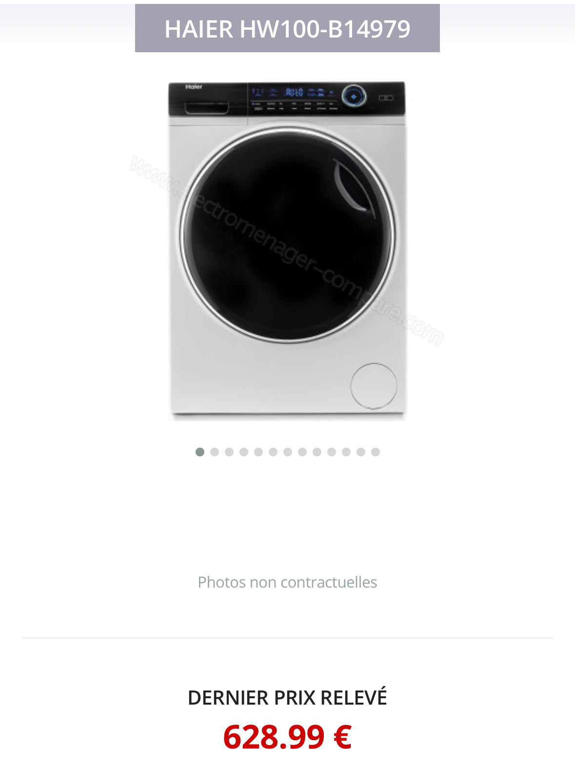 Lave-linge HAIER 10 Kg GARANTIE 1 AN