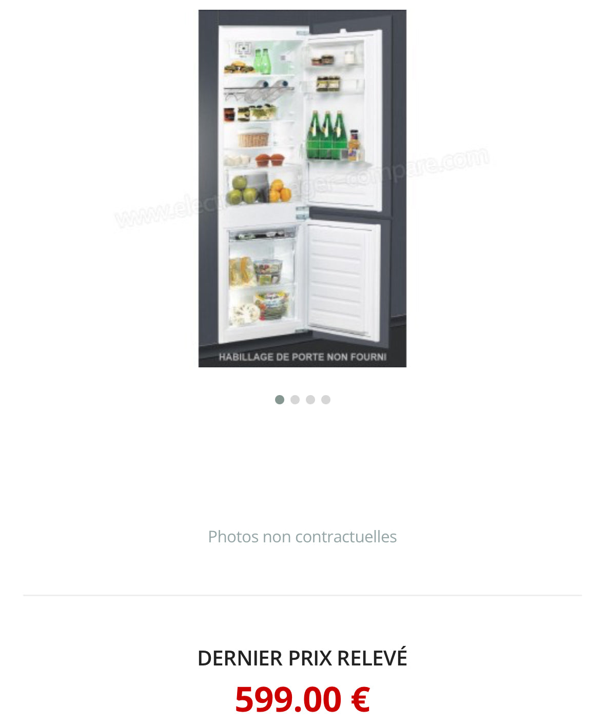 Frigo Combine Encastrable WHIRLPOOL Garantie 1 An