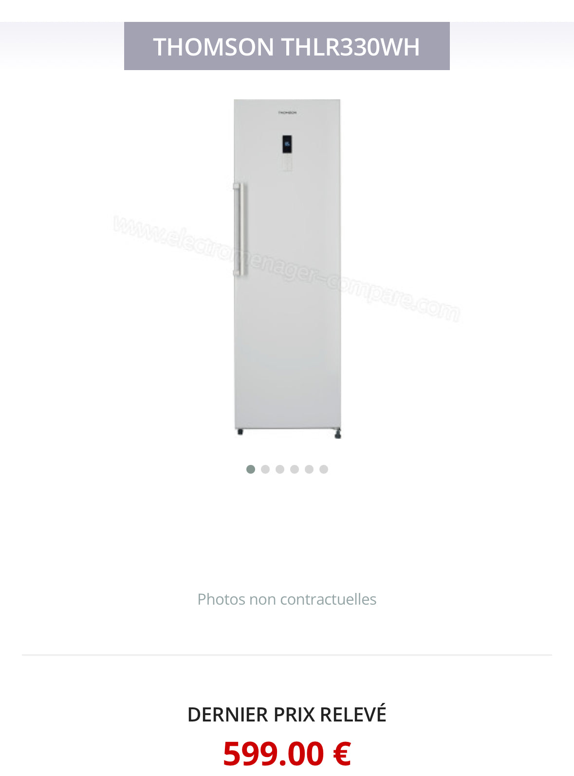 Frigo Simple THOMSON Avec Petite Partie Freezer GARANTIE 1 AN