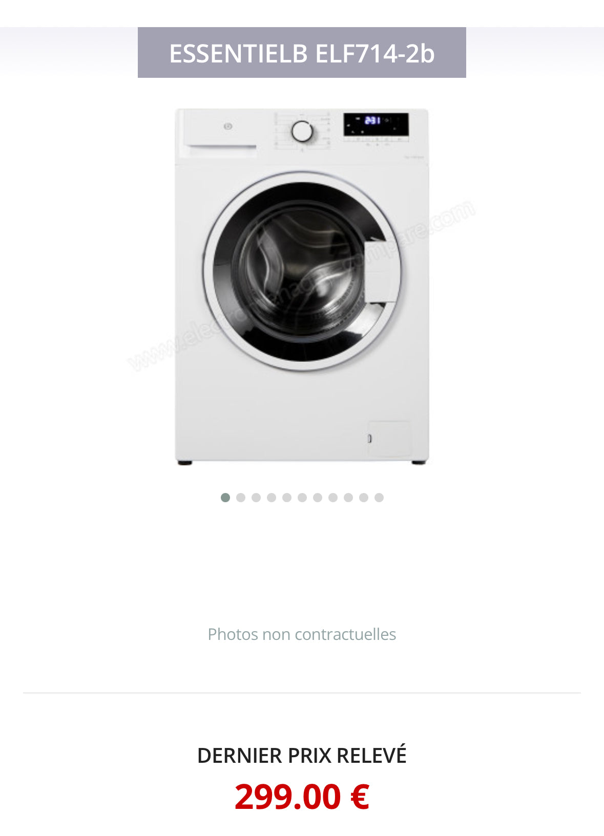 Lave-Linge ESSENTIEL B Compact 7 Kg GARANTIE 1 AN