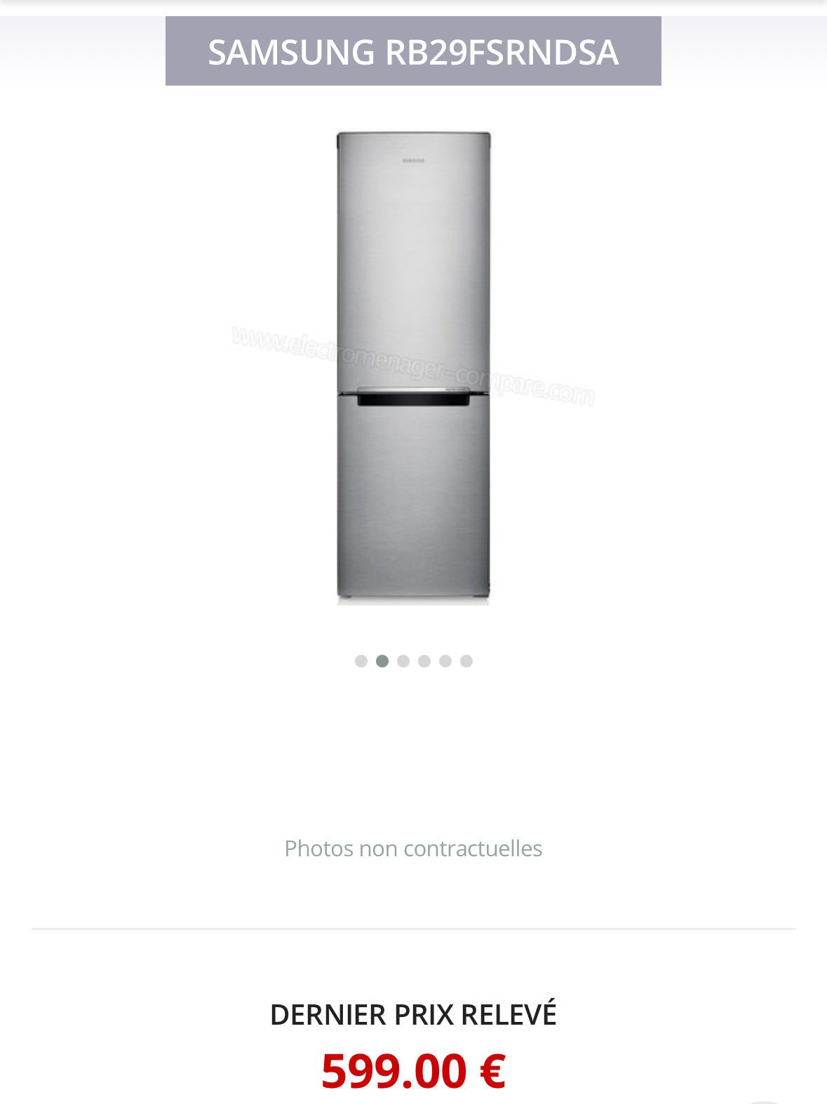 Frigo Combiné SAMSUNG Froid Ventilé GARANTIE 1 AN