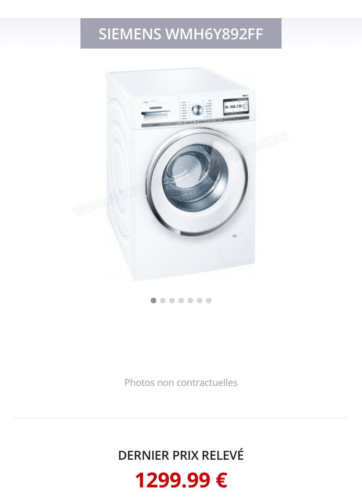 Lave-Linge SIEMENS 9 Kg GARANTIE 1 AN