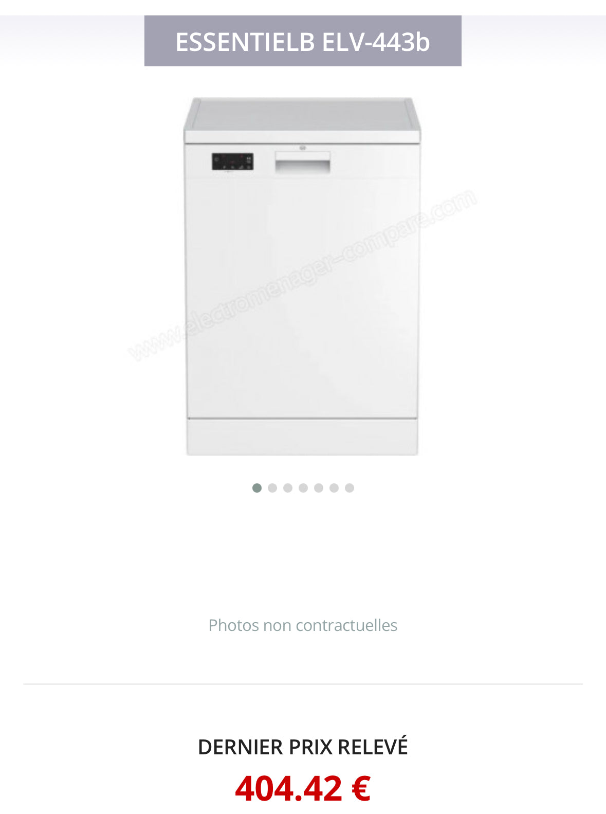 Lave-Vaisselle ESSENTIEL B 14 Couverts GARANTIE 1 AN