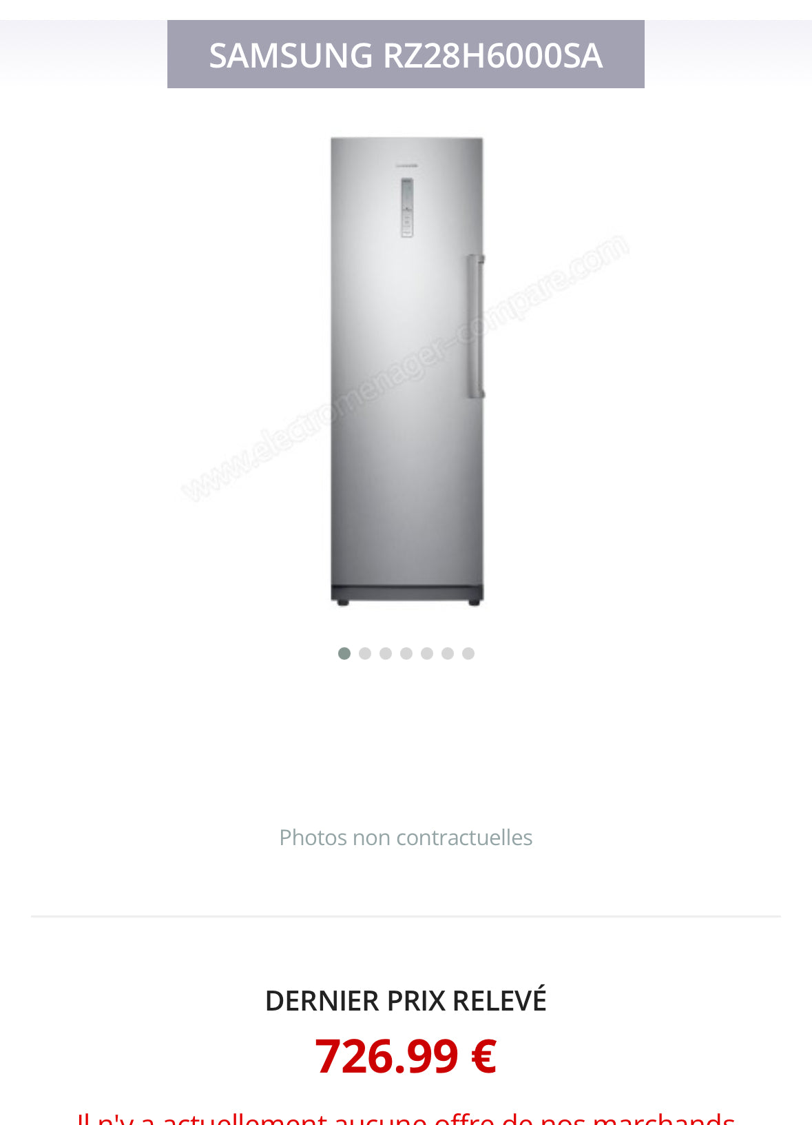 Congélateur Armoire SAMSUNG Froid Ventilé GARANTIE 1 AN