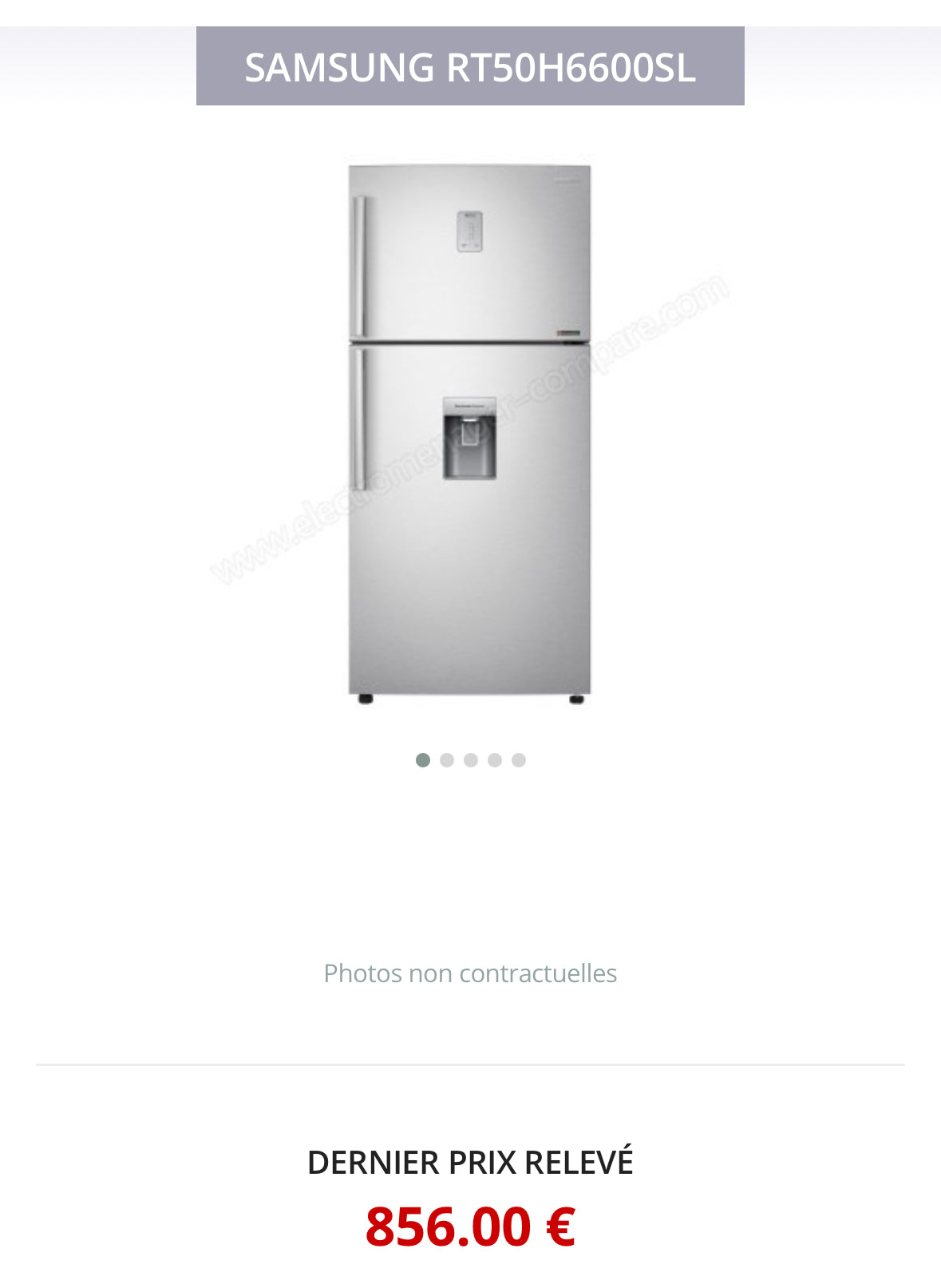 Frigo Combiné SAMSUNG Large Capacité - Froid Ventilé GARANTIE 1 AN