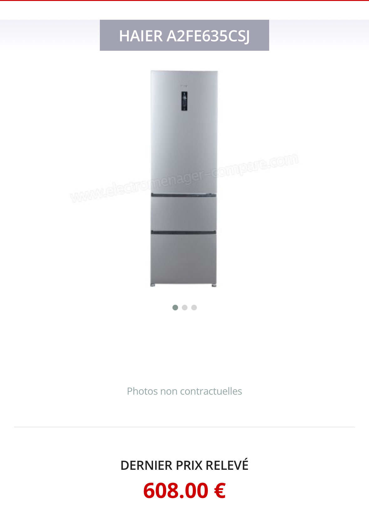 Frigo Combiné HAIER 3 Portes GARANTIE 1 AN