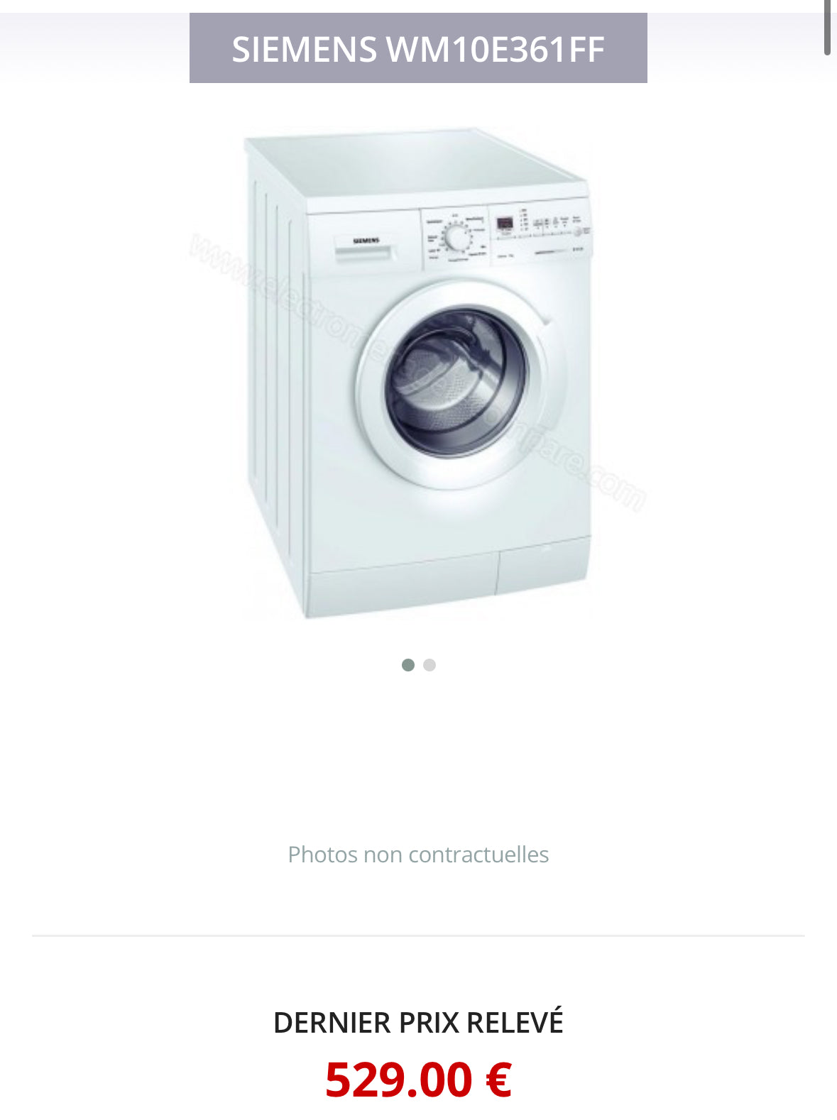 Lave-Linge SIEMENS 7 Kg GARANTIE 1 AN