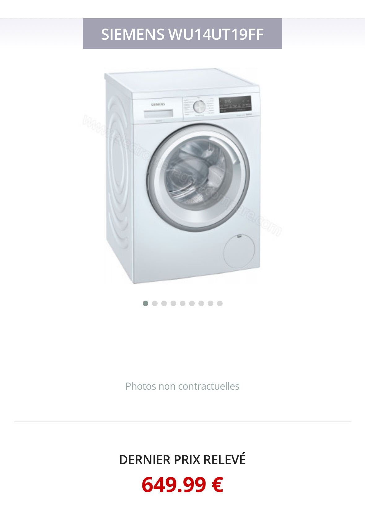 Lave-Linge SIEMENS 9 Kg GARANTIE 1 AN