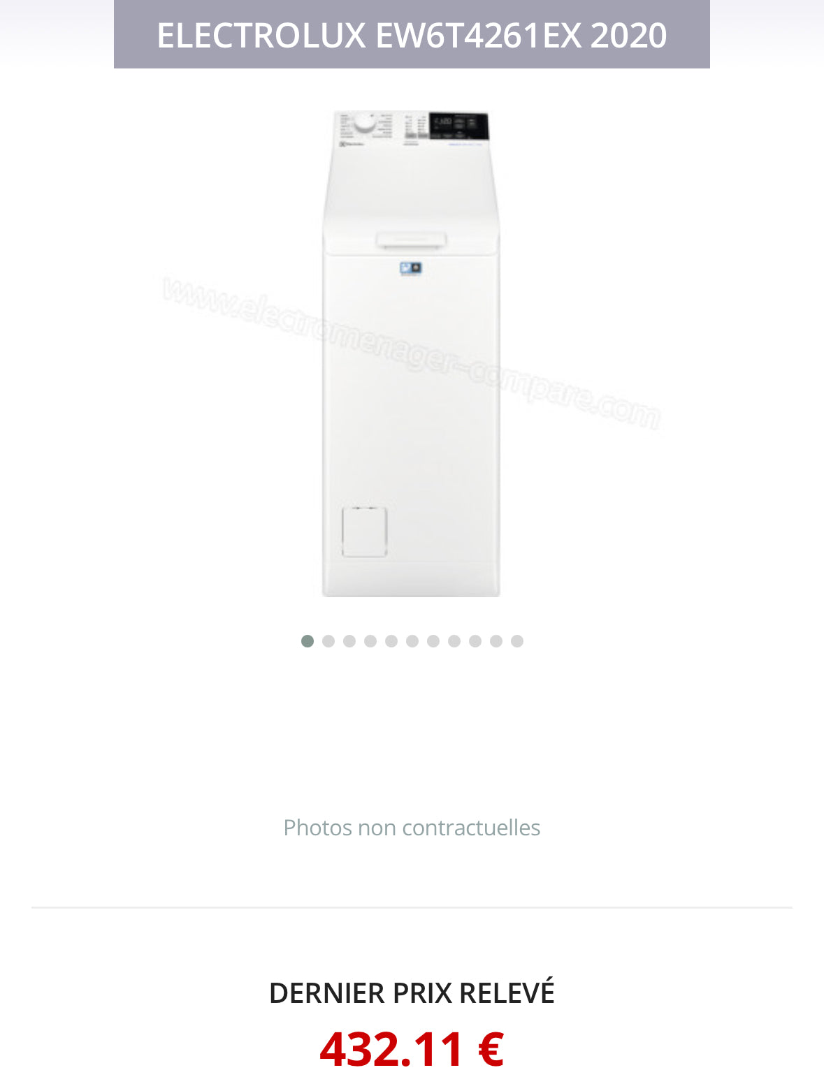 Lave-Linge Top ELECTROLUX 6 Kg GARANTIE 1 AN