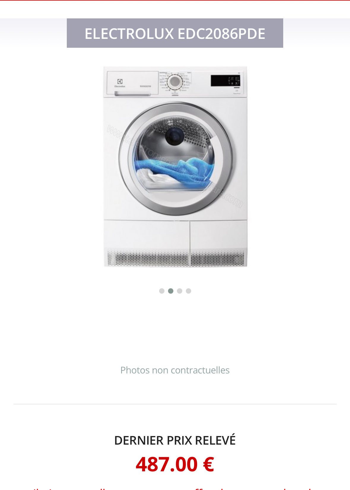 Sèche-Linge ELECTROLUX 8 Kg GARANTIE 1 AN