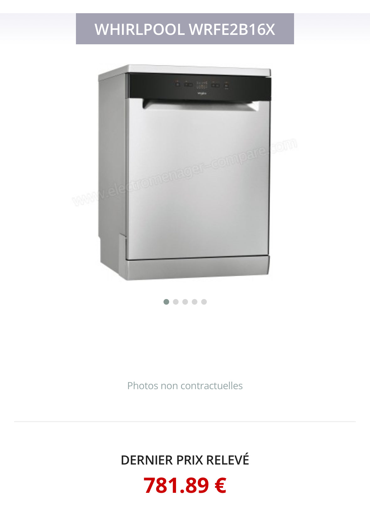 Lave-Vaisselle WHIRLPOOL 13 Couverts GARANTIE 1 AN