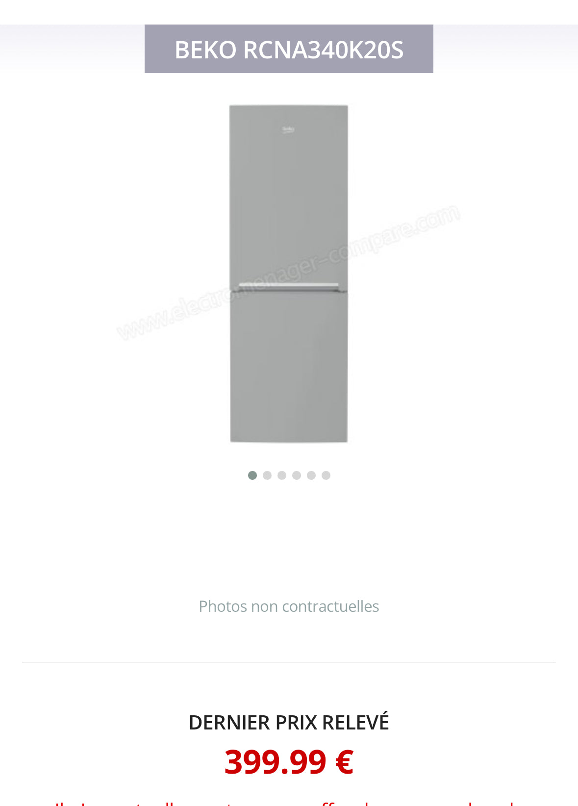 Frigo Combiné BEKO No Frost GARANTIE 1 AN