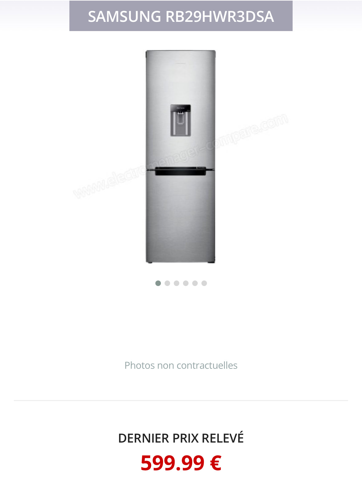 Frigo Combiné SAMSUNG No Frost GARANTIE 1 AN
