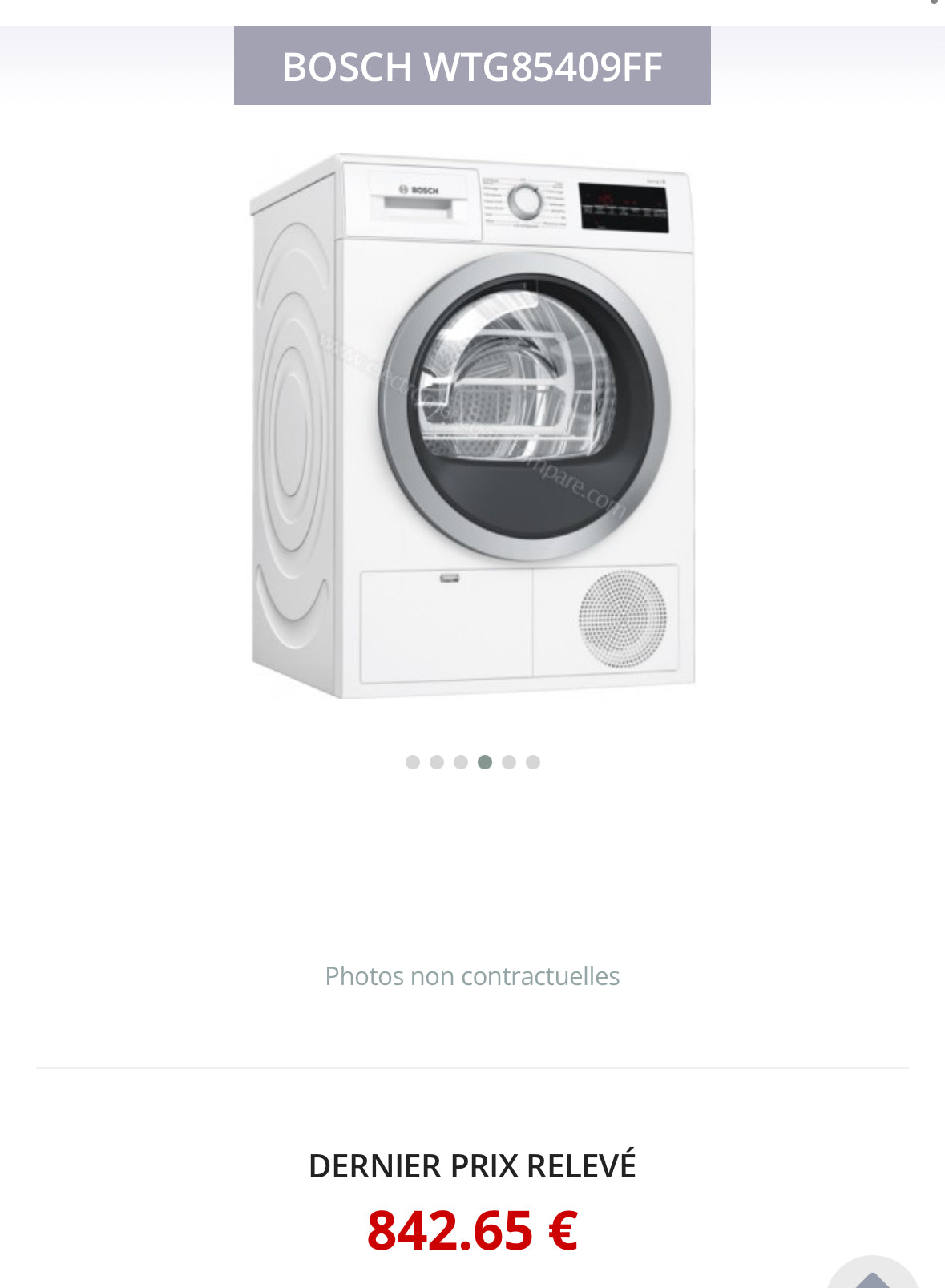 Sèche-Linge BOSCH 9 KG GARANTIE 1 AN