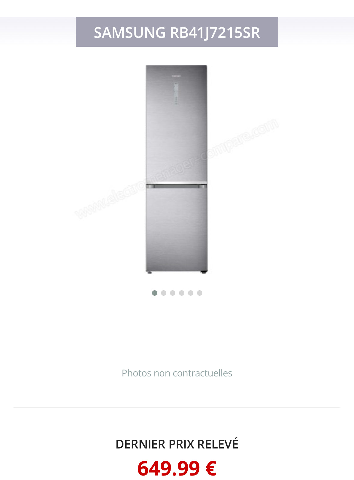 Frigo Combiné SAMSUNG No Frost GARANTIE 1 AN