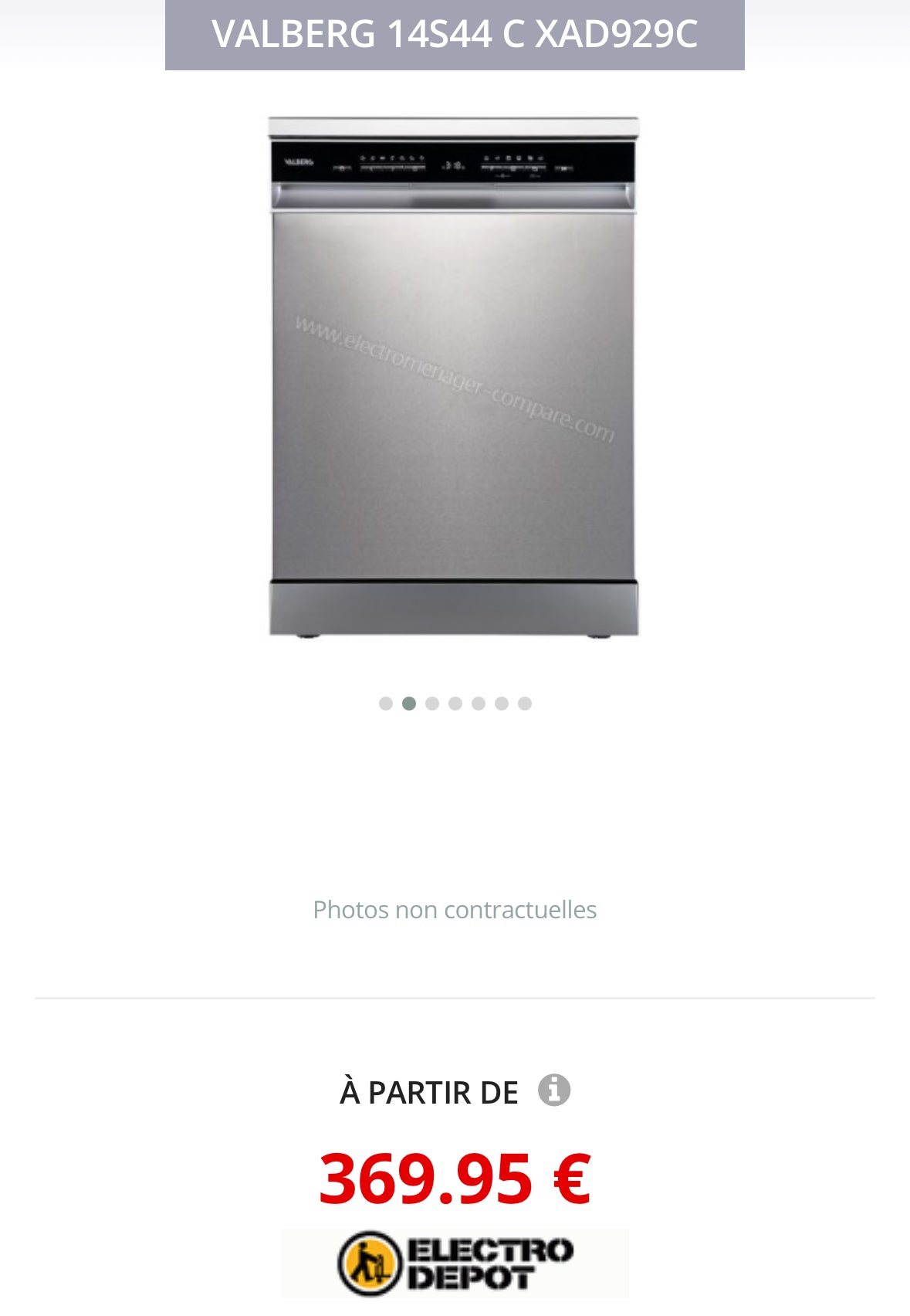 Lave-Vaisselle VALBERG 14 Couverts GARANTIE 1 AN