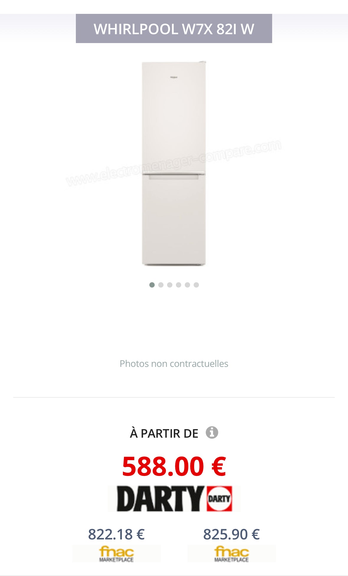 Frigo Combiné WHIRLPOOL Froid Ventilé GARANTIE 1 AN