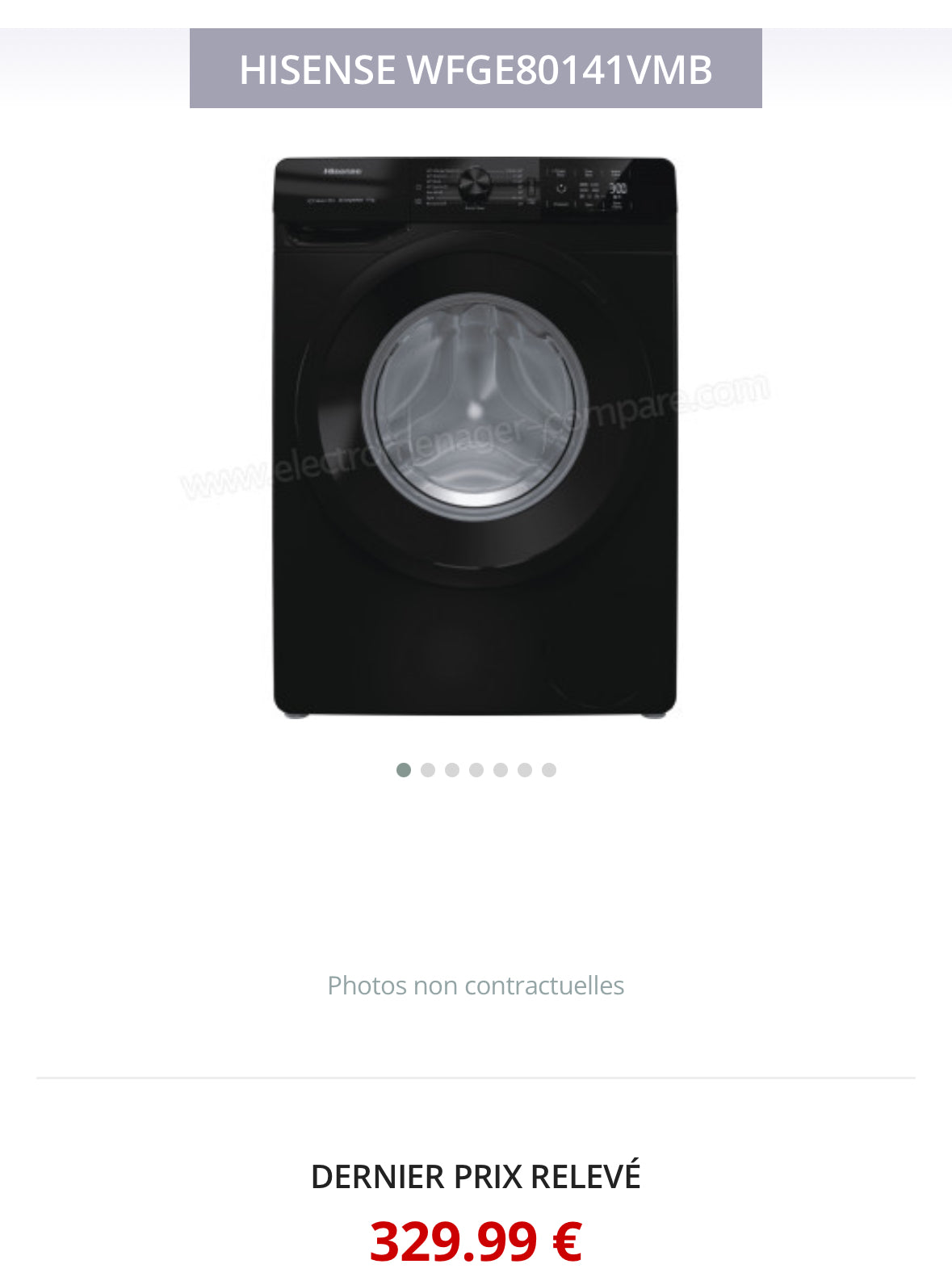 Lave-Linge HISENSE 8 Kg GARANTIE 1 AN