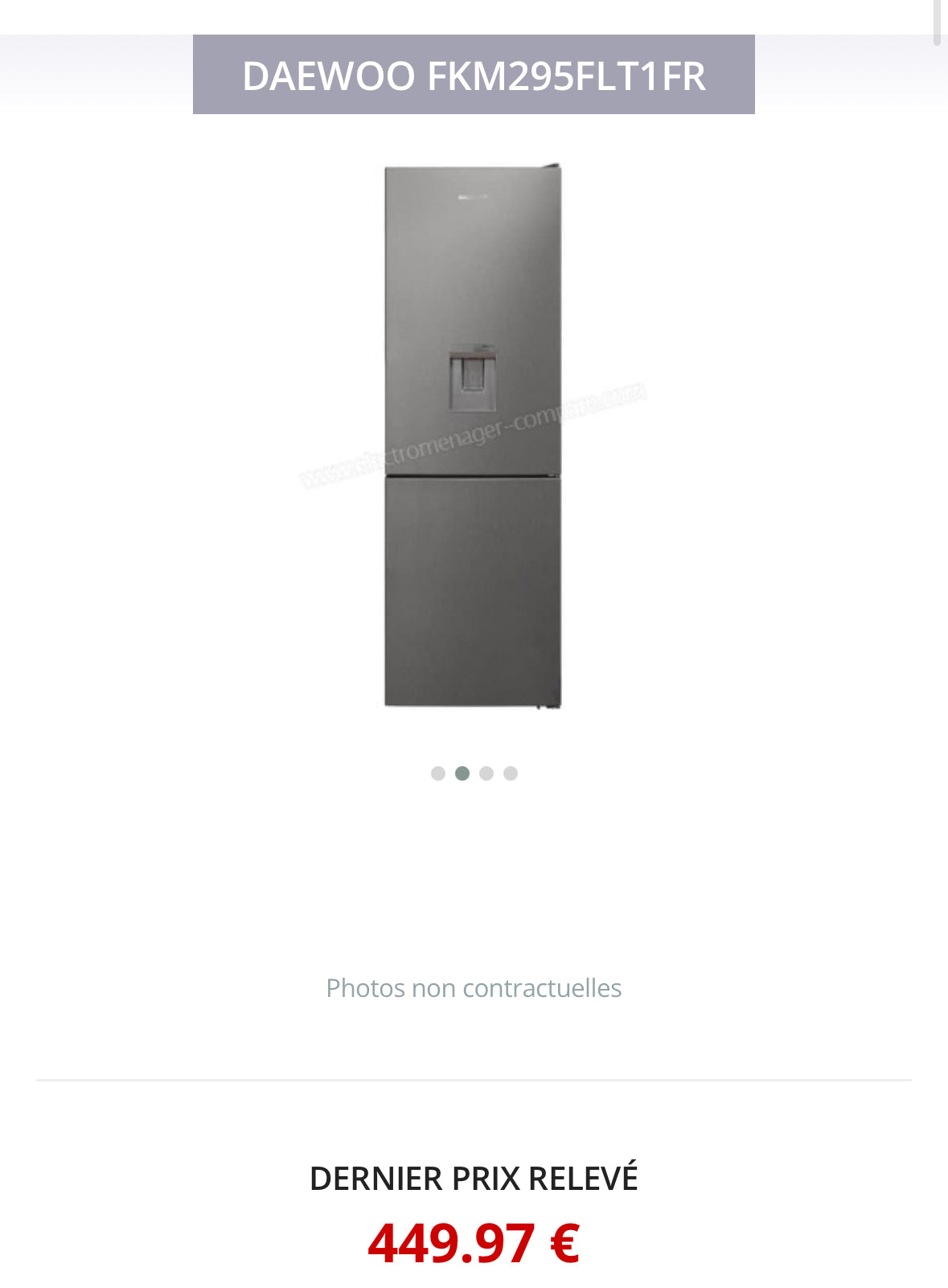 Frigo Combiné DAEWOO No Frost GARANTIE 1 AN