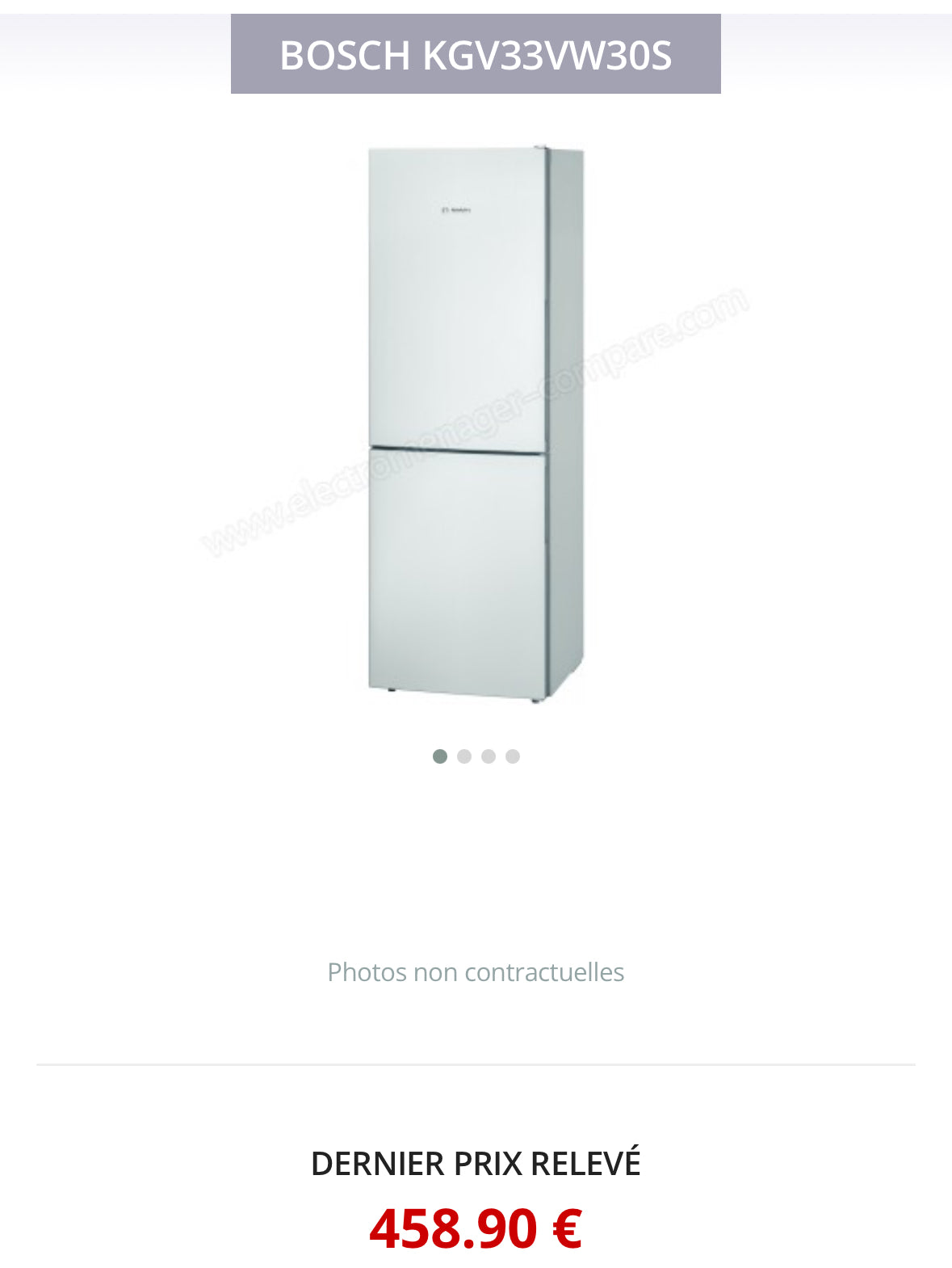 Frigo Combiné BOSCH Froid Brasse GARANTIE 1 AN